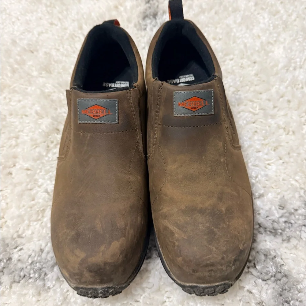 Merrell Men's Tan Slip-On Work Style Shoes